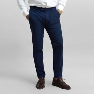 Sene Soho FlexTech 39x28 Blue Tailored Dress Pant